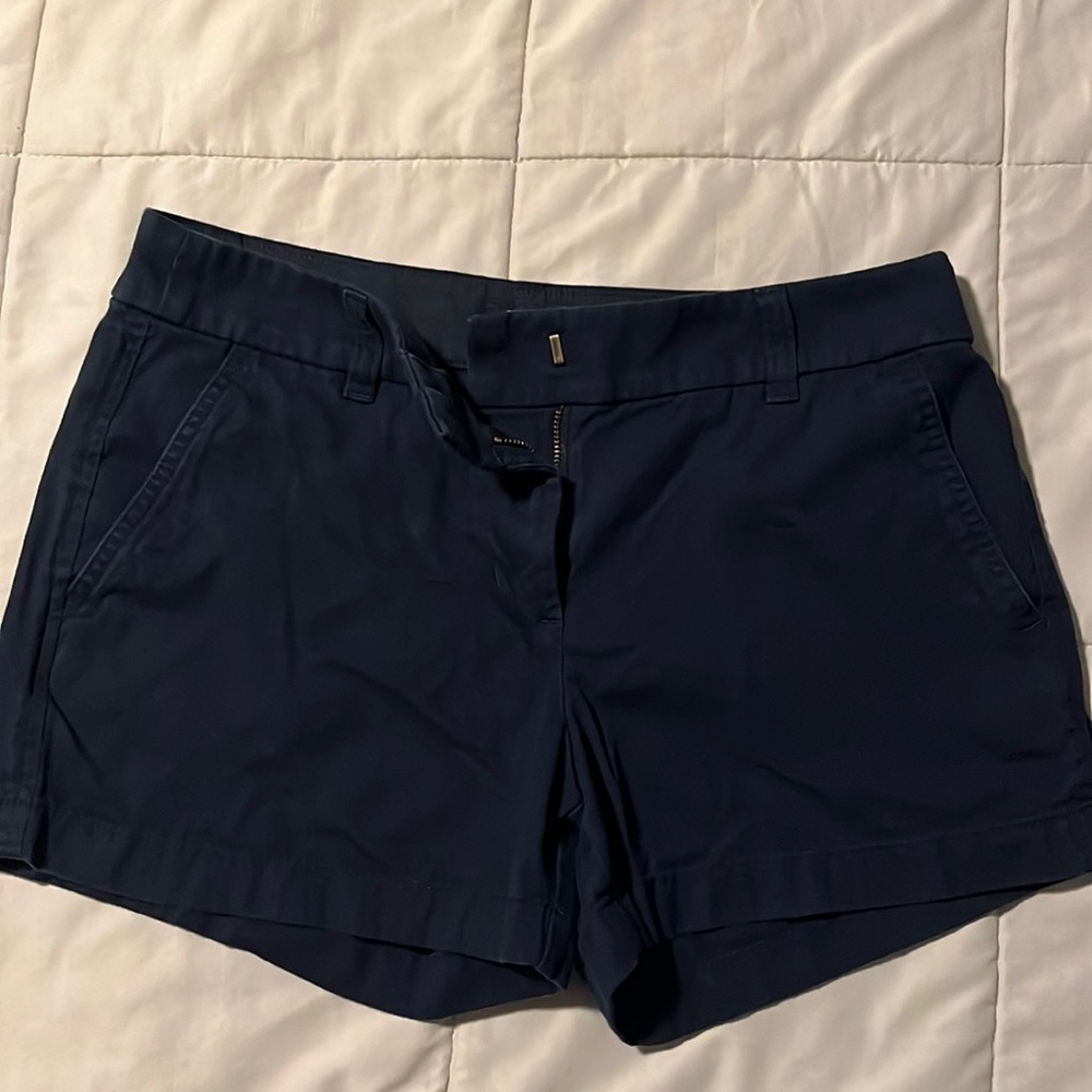 J crew chino shorts, 3.5 inch inseam. Size 4, color navy